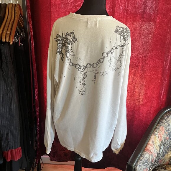 Goth Cross Oversized Long Sleeve - Picture 5 of 7